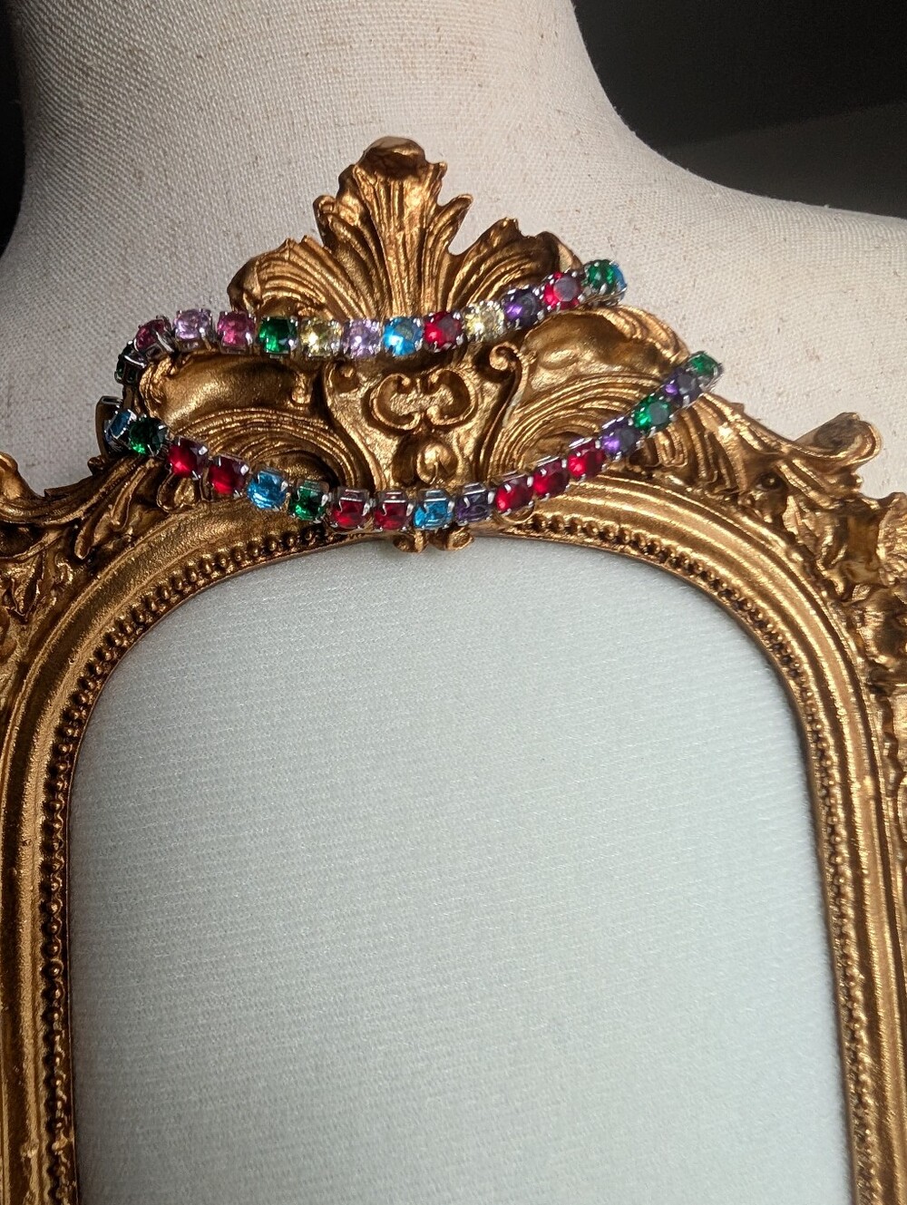 ๐ 2 (Two) - 7" Multicolor Rainbow Glass Crystal Tennis Bracelets ๐ - Picture 2 of 16